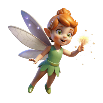 beautiful classic A Mischievous Pixie with Dragonfly genuine png