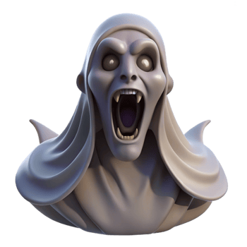 extraordinary contemporary A banshee wailing in the moonlight, ghostly and haunting, Gothic style exclusive png