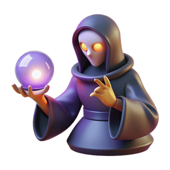 wonderful creative A Mysterious Sorcerer Conjuring a exclusive png