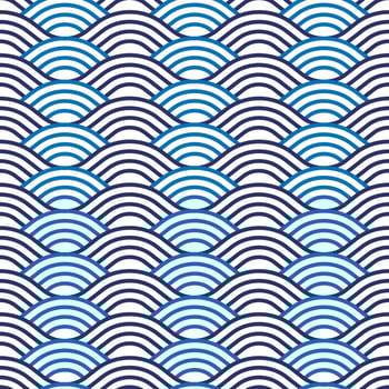 Background with seamless wave pattern vector