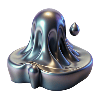 vibrant creative A cascade of flowing, liquid mercury, reflecting a distorted image of the surrounding environment, surrealist style detailed png