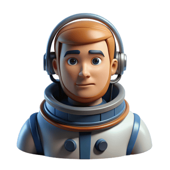 stunning rustic Portrait of a Determined Astronaut high resolution png
