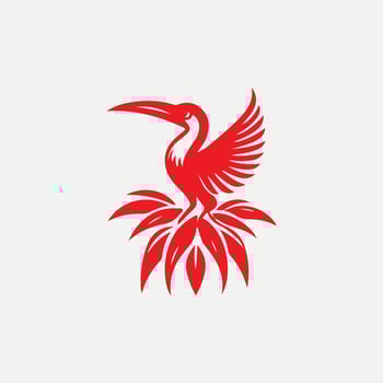Ascent Trail Tropical Bird logo vector