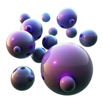 dramatic modern A Field of Floating Orbs Each Emitting high resolution png