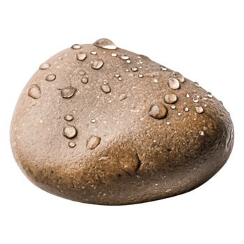 Smooth Wet Stone with Water Droplets on a Clean Surface png