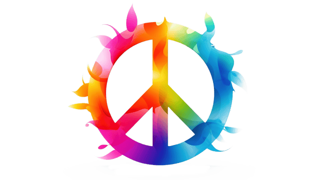 Multicolored Peace Logo Transparent Background for Creative png