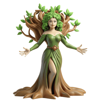 stunning creative A Dryad Emerging from a exclusive png