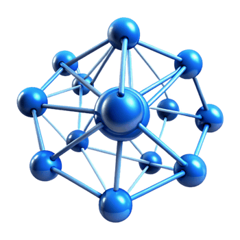 elegant creative A network of interconnected nodes and lines, pulsating with electric blue energy, cyberpunk style original png