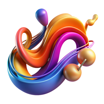 impressive modern An abstract representation of music, depicted through flowing lines and vibrant colors, musical visualization style premium png