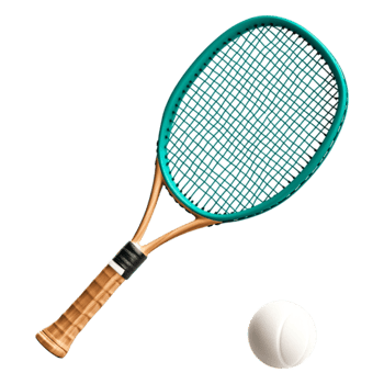 Tennis Racket and Ball on for Sports Enthusiasts png