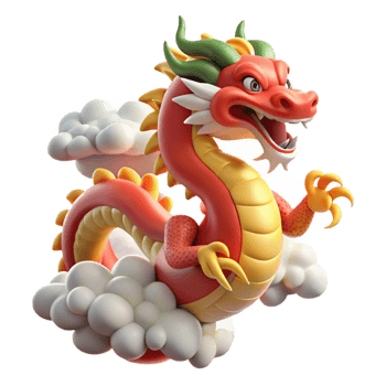 extraordinary vintage A benevolent dragon from Chinese mythology, soaring through the clouds, vibrant colors, traditional Chinese painting style authentic png