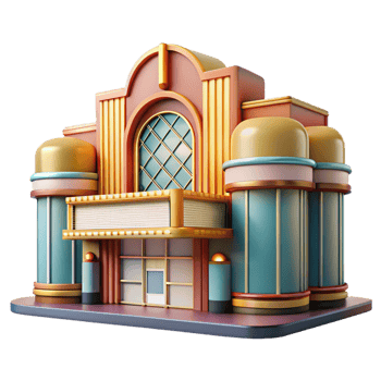 elegant contemporary Art Deco Cinema Geometric Patterns high resolution png