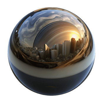 stunning artistic A Single Sphere of Polished high quality png