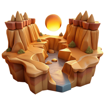 dramatic rustic A Desert Canyon Carved by Wind and exclusive png