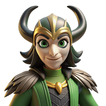 elegant artistic A mischievous Loki transforming into a raven, dark and mysterious, Norse mythology style detailed png