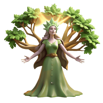 wonderful vintage An Ethereal Dryad Emerging from a genuine png