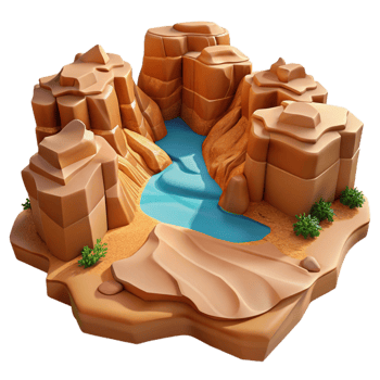 wonderful contemporary A Desert Canyon Carved by Wind and authentic png