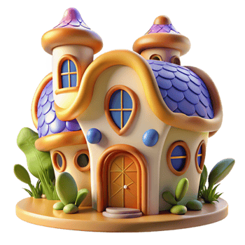 vibrant vintage A Gaudi-inspired house, organic shapes, vibrant mosaic tiles, sunny midday lighting, whimsical and dreamlike style detailed png