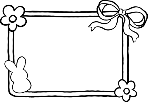 Easter School Blackboard Cartoon Hand Drawn Outline black and white png