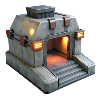 elegant rustic Underground Bunker Concrete and high resolution png