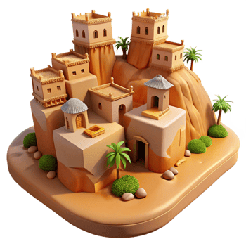 wonderful modern A Desert Oasis Village Built Into high resolution png