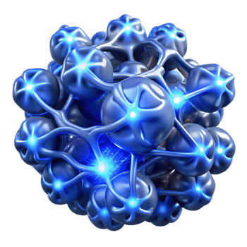 extraordinary abstract A complex network of branching fractals resembling lightning bolts, glowing with electric blue light, with dramatic, stormy lighting high resolution png