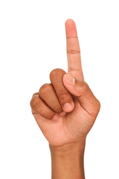 Brown Hand Pointing Upward On Transparent Backgrounds png