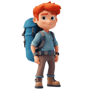 Cute Funny School Boy Walking Back To School Transparent Background png