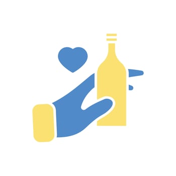 beer tasting colors icons vector