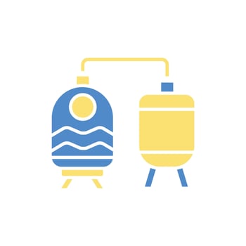 brewery colors icons vector