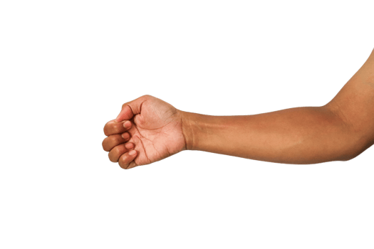 Brown Hand And Arm On Black Backgrounds png