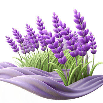 impressive vintage A field of lavender swaying in the wind, impressionist style, midday lighting high quality png