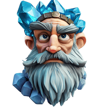 Bearded Cartoon Man Transparent Background png