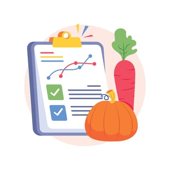 Organic Groceries Concepts Style illustrations. EPS 10 File vector