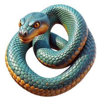 wonderful traditional A slithering snake with vibrant scales, detailed skin texture, close-up macro photography high quality png
