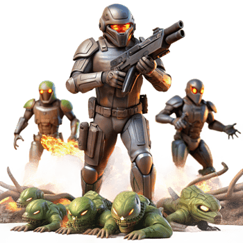 magnificent contemporary A Futuristic Soldier Equipped with detailed png