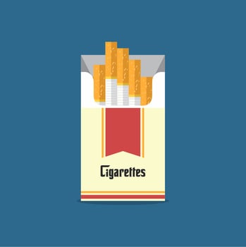 Filter cigarettes are for smokers but are very bad for your health vector
