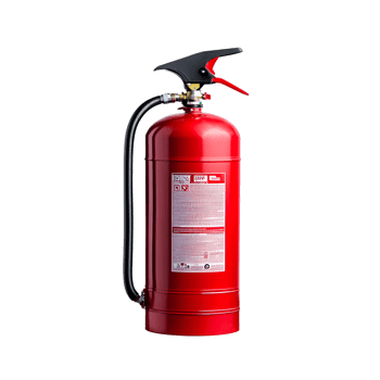 Red Fire Extinguisher for Emergency Safety and Hazard Prevention in Industrial Workplace or Household Environments png