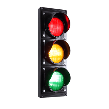 Traffic Light Signals at Busy Road Intersection with Red Yellow and Green Lamps png