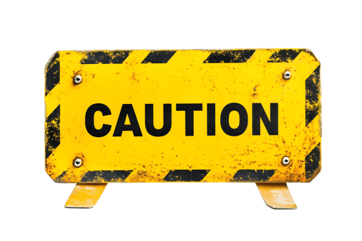Caution Warning Sign for Construction Site Safety and Industrial Workplace png