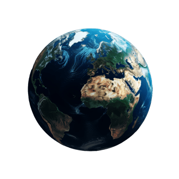 Celestial Mosaic A Luminous Tapestry of Earth Unveiled, Showcasing Africa, Europe, and the Middle East Beneath a Whispering Veil of Clouds. png