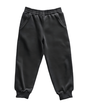 Minimalist Black Pants with Drawstring Waistband for Casual or Activewear png