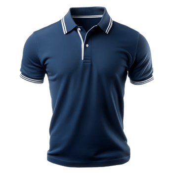 Classic Navy Blue Polo Shirt Representing Preppy Sportswear and Professional Style png