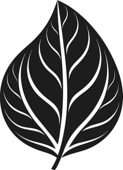 Elegant Leaf Silhouette - Nature-Inspired Botanical Design vector
