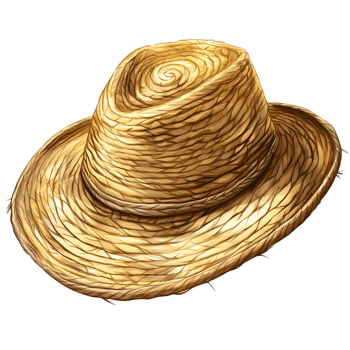 Intricate Woven Straw Hat for Warm Weather Relaxation and Style png
