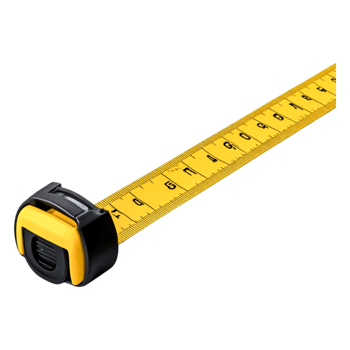 Yellow Measuring Tape on for Precise Measurements png