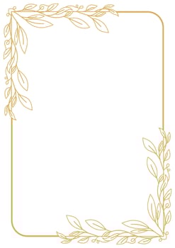 Floral Calligraphic Border and Ornate Frame Element Art. vector