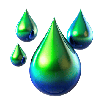 stunning contemporary Liquid Mercury Droplets Suspended in Mid professional png