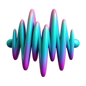 wonderful modern An abstract representation of sound waves, visualized as undulating lines of vibrant turquoise and fuchsia, illuminated by a pulsating strobe light exclusive png