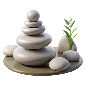 extraordinary vintage A group of pebbles arranged in a zen garden, minimalist photography, calming and serene high quality png